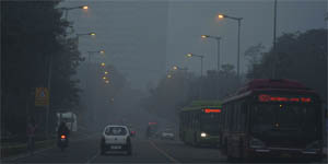                              Delhi had a foggy and cold evening on Wednesday. 