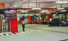 Multilevel car parking at Sarojini Nagar