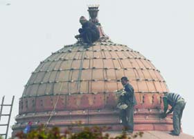 Preparations for the Republic Day Parade are on in New Delhi