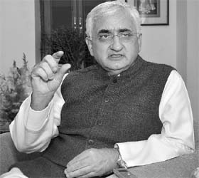  Salman Khurshid, Union Minister for Law and Justice Photo: Mukesh Aggarwal