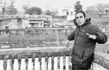 Jassi Sidhus husband Sukhwinder Singh alias Mithu at his house in Kaunke Kalan near Jagraon. 