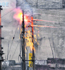 Rain disrupted power supply across the Jammu region on Saturday. 