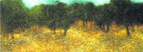 Paramjit Singhs landscapes have an incredibly alive feeling