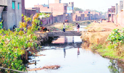 The Ganda Nullah poses serious health risks for residents near Sultanwind area in Amritsar. 