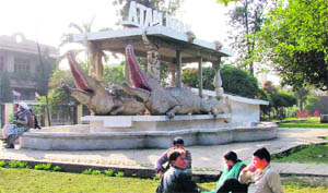 A view of Atam park in the Atam Nagar constituency, Ludhiana.