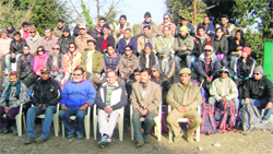 The 12th batch of the National Himalayan Winter Trekking expedition at Dalhousie.