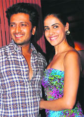  Its official: Genelia and Riteish 
