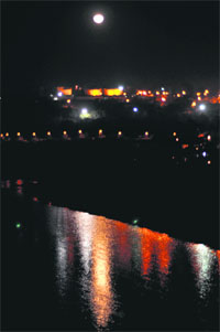 Jammu dazzles on a chilly Wednesday night. 