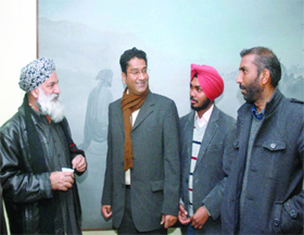 Punjabi film directors Gurcharan Singh Channi, Rajiv Sharma and Paramjeet Singh Kattu, producer Tejender Pal Dhir and actor Samuels John during the International Punjabi Film Festival at Bhai Vir Singh Sahitya Sadan in New Delhi on Thursday. 