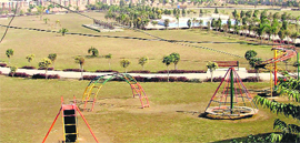 A view of a public park in the Gyaspura area of Ludhiana.