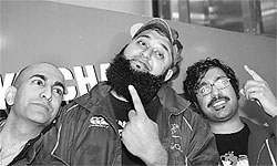 An interactive comedy session  Make Chai, not War  by three Indo-American stand-up comedians Azhar Mohammed Usman, Rajiv Satyal and Hari Kondabulu tickled the funny bone of the audience in Patna