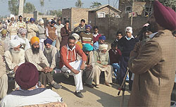Tradational cots being used in the election rallies to cut the expenses as per the guidelines of the Election Commission