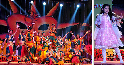 Students of the Lord Rama Public School presented a variety of cultural programmes and some of the presentations also gave messages on saving the girl child and saving the environment