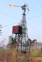 The defunct windmill at Kotli Afgana. 