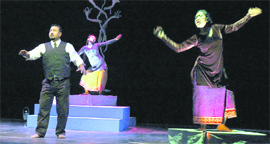 A scene from Hungry Stones during the international theatre festival in Amritsar.
