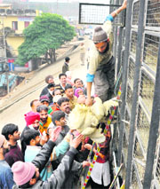 A poultry supplier sells chicken as uncertainty loomed over the reopening of the national highway at the Narval bypass