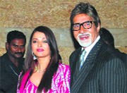 Aishwarya with Amitabh Bachchan