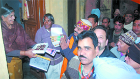 BJP candidate Bhagat Chuni Lal's son Mahinder Bhagat