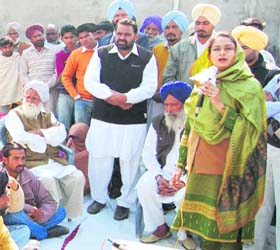 Speaking at a gathering in Lambi, MP Harsimrat Kaur said Prime Minister Manmohan Singhs visit to the state was a waste as he had failed to announce a debt waiver for the state and the farmers