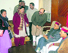 CM PK Dhumal listens to peoples grievances in Nurpur