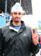 Jashanjot Singh who set a record in the 110m hurdles with 14.5 seconds in the National School Games. 