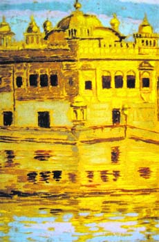 A view of The Golden Temple. By Elizabeth Sass Brunner. Amritsar, 1932