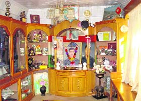 A view of the Saurabh Kalia Memorial at his residence in Palampur