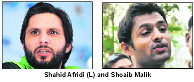 Shahid Afridi and Shoaib Malik