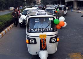 White Xpress, an auto on call service, has been launched by Ativa Auto along with Bajaj Auto Ltd in Gurgaon on Monday