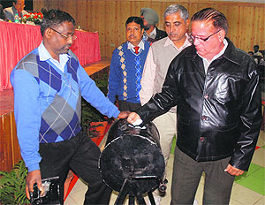 The draw of lots under way at Bal Bhawan in Sector 23, Chandigarh, on Tuesday. Tribune photo: S Chandan