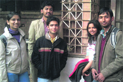 PEC students who bagged the top honours at IIT-Kanpur tech fest Tr emors