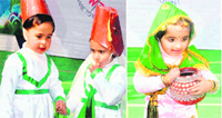 KG kids of Winning Edge during a fancy dress show in Haridwar