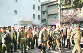 Special Police Officers deputed to provide security cover to the hospitals