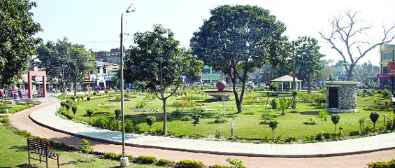A view of the recently renovated Shivani Sharma Park at Model Town in Jalandhar. 