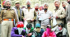 Members of the robbers gang in the police net in Amritsar.