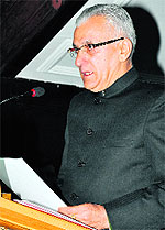 Justice Lokeshwar Singh Panta (retd) takes oath as the new HP Lokayukta on Friday