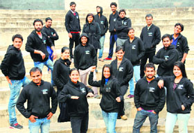 Students of the Department of Indian Theatre, Panjab University