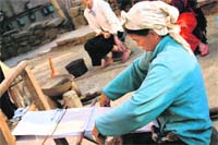 Every household possesses a loom, and weaving is done almost exclusively by women Photos courtesy: Ritika Mittal