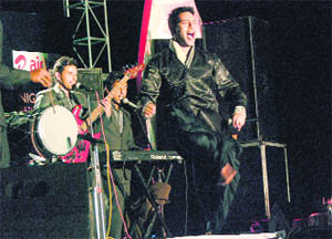 Punjabi singer Kamal Heer performs during Goonj. 