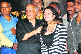 Talented clan: Mahesh Bhatt with daughter