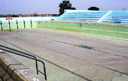 The swimming pool at Maharshi Dayanand University, Rohtak.