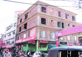 A hotel has come up in place of the Subhani building