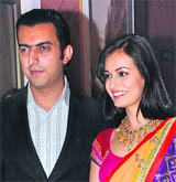 Dia Mirza and Sahil Sangha