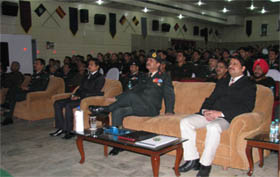Army officials attending a workshop on cyber security organised under the aegis of the Golden Arrow Division in Ferozepur on Wednesday.