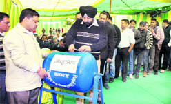 The PUDA auction in Jalandhar. 