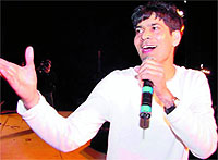 singing sensation: Jasbir Jassi likes to perform in front of the crowd