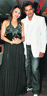 Parents-to-be: Ganesh Hegde with wife Sunanya