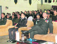 Army officials at a workshop in Ferozepur.