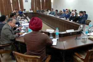PSERC officials holding the annual public hearing in Bathinda on Thursday.
