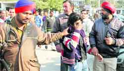 The accused in police custody in Jalandhar.
